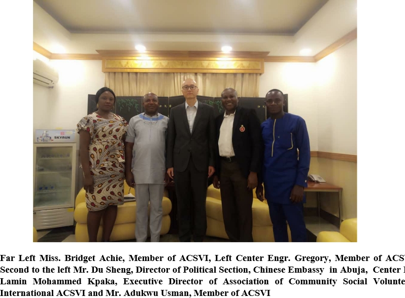 ACSVI and China Embassy Minute Report – ACSVI